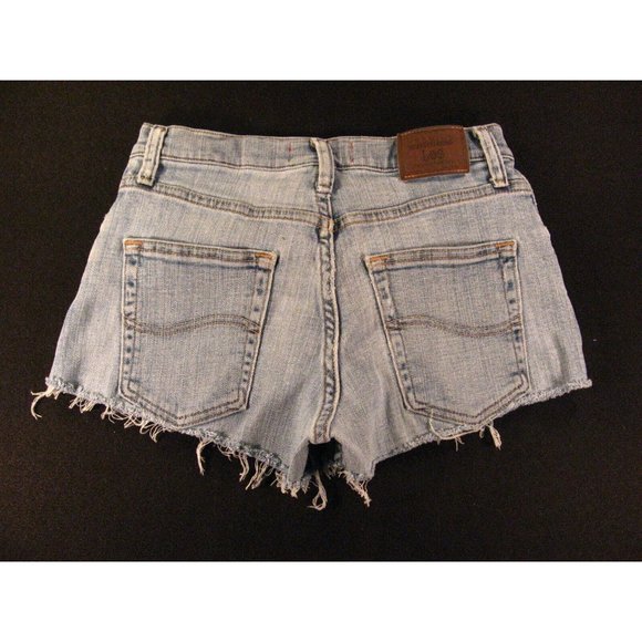 LEE Womans Premium Select CUTOFF JEANS SHORTS 25 MEASURED Blue Denim Daisy Dukes - Picture 2 of 11